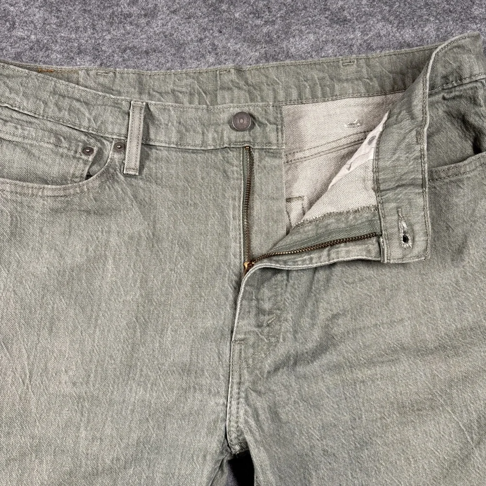 Levi's 512 Slim‎ Taper Jeans Mens 38x30 Green Sage Denim Pants 28833-0614